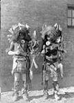Tesuque Buffalo dancers. [Tesuque is a Tewa village lying in the Rio Grande Valley, New Mexico] 1926