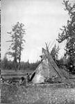 A Cree camp at Lac Les Isles, which is in west-central Saskatchewan near the Alberta border 1928