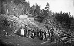 Crow's nest gold mine Bell lead and group of miners, Cochrane Hill Gold District, Guysboro Co., N.S 1891