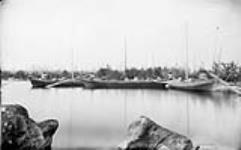 Three York boats on Swampy Lake, Manitoba, 1878 1878