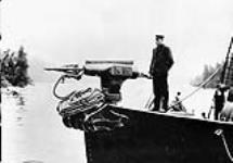 Harpoon gun on Whaling Steamer, B.C