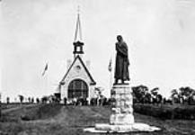 Evangeline Monument in front of Church, Grand Pré, N.S
