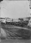 Freight Trains leaving Fort Benton. (Copy) (Magrath, C.A.) M.P Jan. 1911