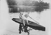 Tandem canoe racing, Rideau Canoe Club, Ottawa, Ont., 1925
