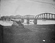 Railway bridge crossing the Saint John River at Fredericton, N.B Apr. 1924