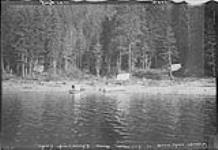 Camp at entrance of Salmon Arm, Shuswap Lake, B.C