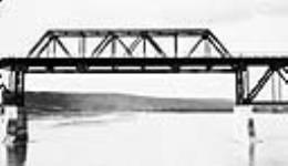 E.D. & B.C. Railway bridge over Peace River at Peace River crossing, Alta