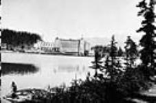 Chalet of Lake Louise, Mount Richardson in background. Alta 1926