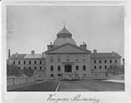 Kingston Penitentiary, [Kingston, Ont.]. Front view of Penitentiary Building