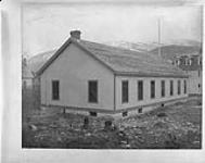 [Rear view of Drill Hall, Rossland, B.C.]