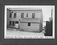 Federal Building, rear view, exit lane, Kamloops, B.C 20th Ot., 1939