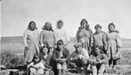 Native group, Bloody Fall, Coppermine River, N.W.T. [Nunavut] [1929]