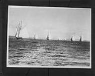 Start of Fishermen's International Schooner race. Nova Scotia, 1921