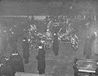Funeral of Montreal Canadiens Club player's Howie Morenz at Montreal Forum Mar. 1937