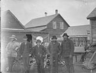 J.B. Tyrrell's party at Fort Edmonton, Alta 1886.