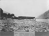 Indian salmon drying, Spences Bridge, B.C 1889