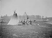 Swampy Crees in camp at Shoal River, Man 1889