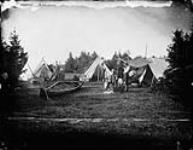 En amont de la rivière Sainte-Anne [Québec], camp de Richardson et de Weston 1878