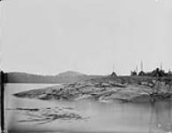 Glaciated Rocks, Indian graves, Shell Island, Fort Rupert, [B.C.] Oct. 2, 1878