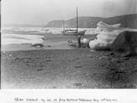Yacht blocked by ice at Ship Harbour, Wakeham Bay, [P.Q.] 29 July, 1897 29 July 1891.