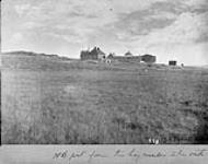 Hudson Bay Post from the hay meadow to the South, [Manitoba] n.d.