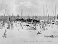 Camp on banks of Owl River, [Man.]. 1894 n.d.
