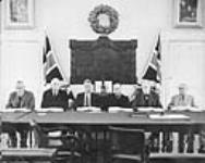 The Treasury Board of the Dominion Government in the Confederation Chamber, Province Building, Charlottetown, P.E.I 1939