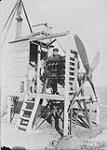Engine test stand at the Canadian Air Board station at High River, Alta., 10 October 1921 10 Oct. 1921