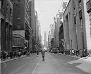 Looking up Bay Street, Toronto, Ont [1951]