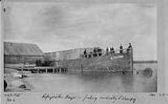 Refrigerator barge ["Sultana"] fishing industry, Lake Winnipeg, Man., 1890 1890.