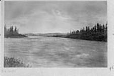 Whitehorse Rapids looking down Lewes [Yukon] river from lower end, Y.T Sept. 7, 1887