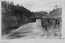 Miles Canyon, Lewes [Yukon] River looking up from lower end, Y.T Sept. 8. 1887