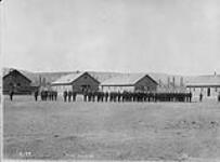 [The Yukon Field Force on parade at Fort Selkirk ca. 1898-1899