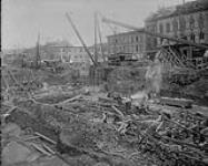 Custom House on Sussex Street [under construction in] Ottawa, Ont 24 July, 1913
