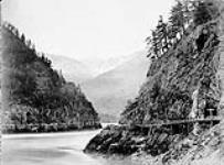 Wagon road and Fraser River above Yale 1886