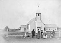 Mission Church, Fort George, Hudson Bay, P.Q 1888