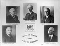 Board of Control. [Left to right]: (top row) - George Ramsden; William J. Stewart; James Simpson; (bottom row) - Sam McBride; and W.D. Robbins 1932