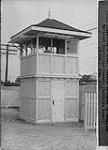 Dispatcher's tower, Western entrance to Canadian National Exhibition grounds [Toronto, Ont.] Aug. 9, 1935