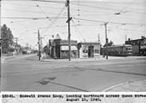 Coxwell Avenue Loop, looking northward across Queen Street, [Toronto, Ont.] Aug. 15. 1940