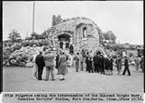 Pilgrims asking the intercession of the Blessed Virgin Mary, Canadian Martyrs Shrine, Fort Ste. Marie [Huronia], Ont. June 29, 1930 29 June 1930.
