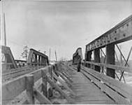 [Toronto, Ont.] Old Wooden bridge, Humber River, looking east 1899