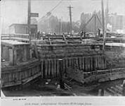 [Toronto, Ont.] Old west abutment, Queen St. Bridge, Don [River] 1899