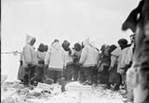 (Hudson Strait Expedition). Funeral of Eskimo child, Port Burwell, Quebec [Nunavut], 13 May 1928 May 13, 1928.