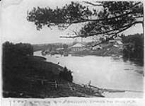 The Bonnechere River, showing Power House - waterworks ca. 1910