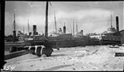 [Ships wintering at Kingston, Ont., c. 1916.] 1916