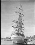Danish naval barque "Sorlandet" in Cornwall Canal, ont., 1933 1933