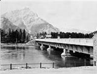 Bridge over the Bow River near Cascade Mountain Banff National Park, [Alta.] Jan. 1925
