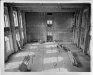 West Block renovations at the Parliament Buildings. Here a complete floor and all partitions have been removed to increase the height so as to make possible the construction of a committee room Oct. 1962