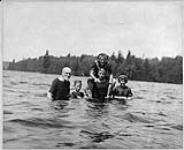 The McLaughlins bathing at Worthington Point, Lake Rosseau, Muskoka, Ont n.d.