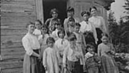 Miss Doherty and pupils at Bear Island 25 July 1906